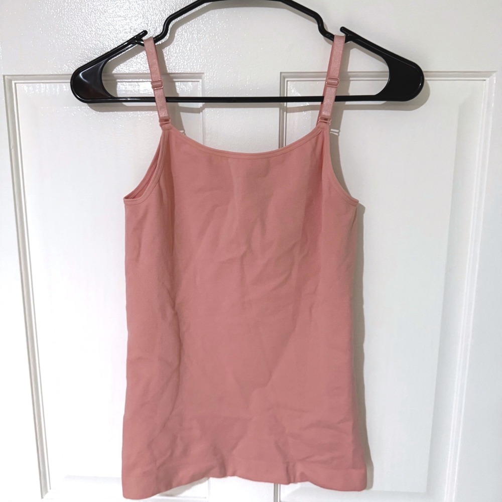 Shapermint Essentials Women XL Pink Seamless Smoothing Camisole Tank Top 62001